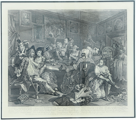 William Hogarth” A Rake’s Progress, Plate 3, The Orgy - Fagan Arms