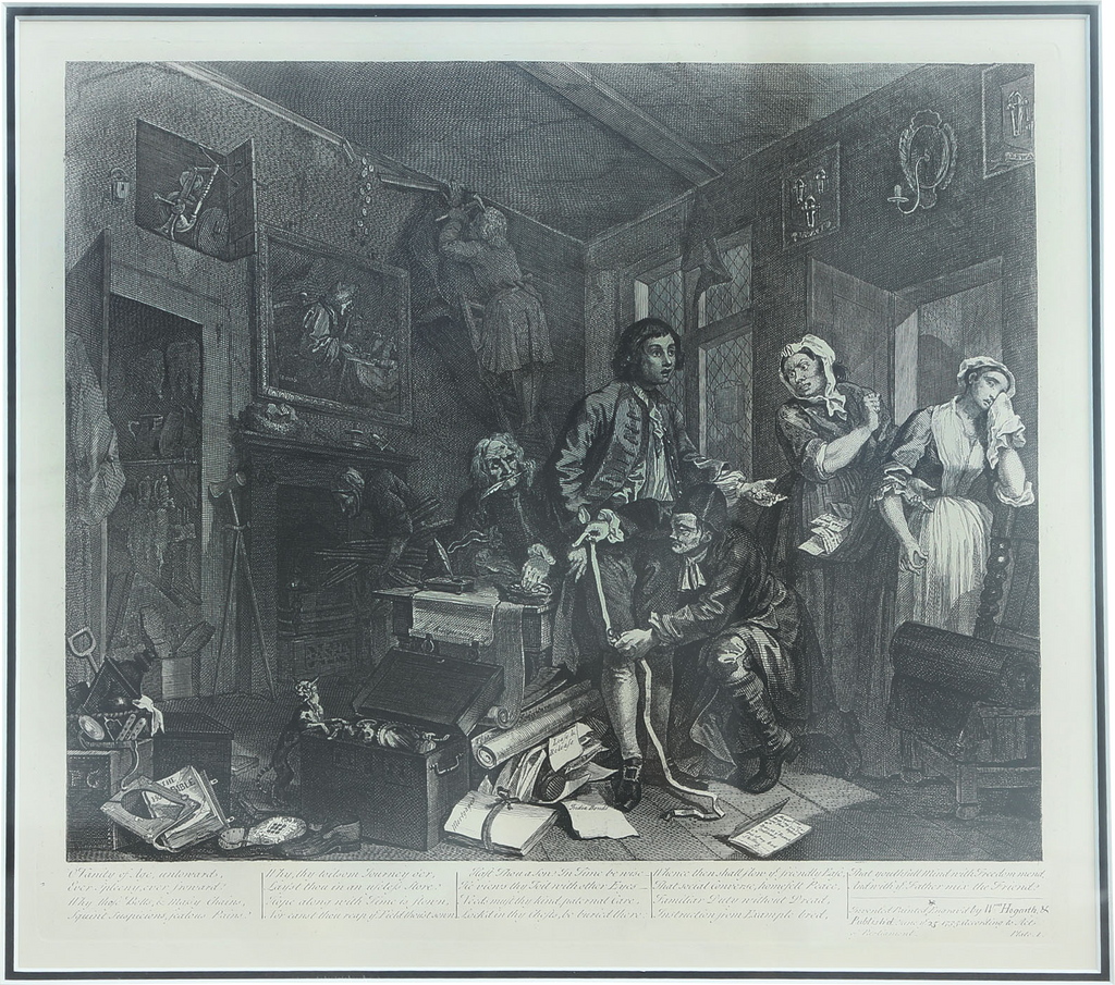 William Hogarth” A Rake’s Progress, Plate 1, The Heir - Fagan Arms