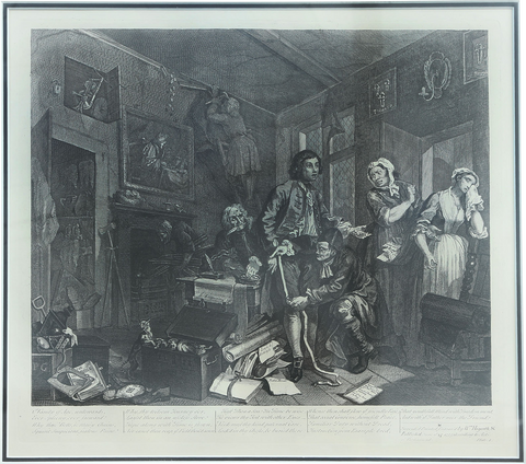 William Hogarth” A Rake’s Progress, Plate 1, The Heir - Fagan Arms