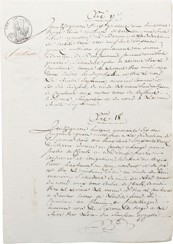 NAPOLEONIC FRENCH LEGAL DOCUMENT - The History Gift Store
