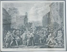 WILLIAM HOGARTH ENGRAVING The March to Finchley 1761 - Fagan Arms