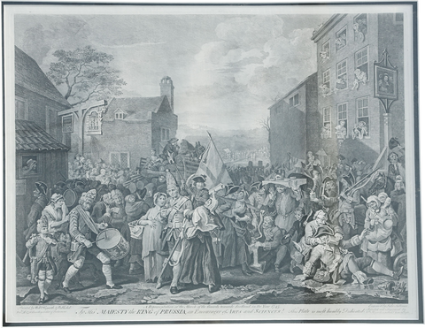 WILLIAM HOGARTH ENGRAVING The March to Finchley 1761 - Fagan Arms