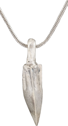 HELLENISTIC GREEK ARROWHEAD PENDANT NECKLACE, 300-100 BC - The History Gift Store