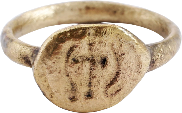 ROMAN CHRISTIAN RING, 2nd-4TH CENTURY AD, SIZE 7 1/2 - The History Gift Store