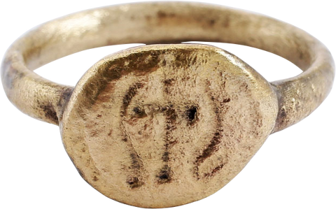 ROMAN CHRISTIAN RING, 2nd-4TH CENTURY AD, SIZE 7 1/2 - The History Gift Store