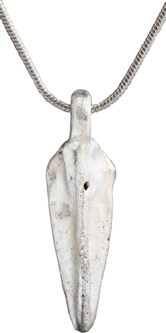 HELLENISTIC GREEK ARROWHEAD PENDANT NECKLACE, 300 - 100 BC - The History Gift Store