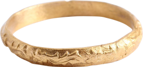 14-15TH CENTURY EUROPEAN WEDDING RING, SIZE 11 ¾ - Fagan Arms