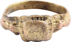 BYZANTINE MEDIEVAL EUROPEAN RING C.800-1000 AD, SIZE 7 - Fagan Arms