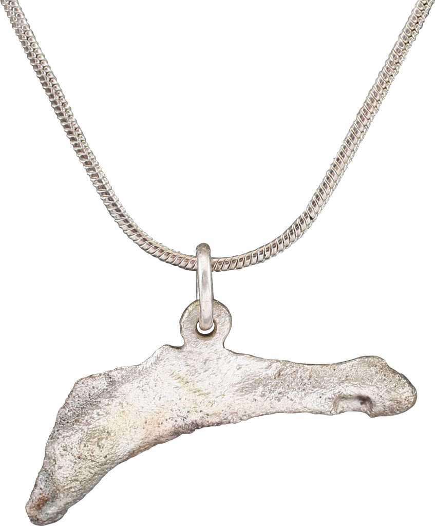 FINE GREEK/UKRAINIAN BRONZE DOLPHIN PENDANT NECKLACE, 5TH-4TH CENTURY BC - The History Gift Store