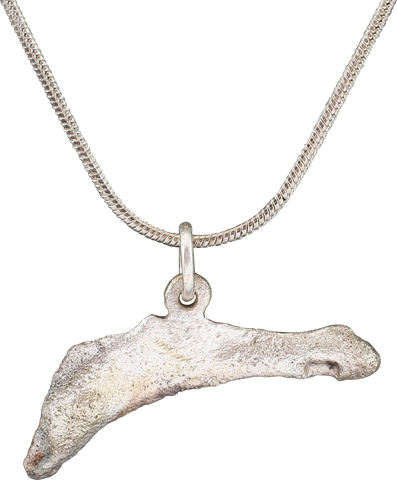 FINE GREEK/UKRAINIAN BRONZE DOLPHIN PENDANT NECKLACE, 5TH-4TH CENTURY BC - The History Gift Store