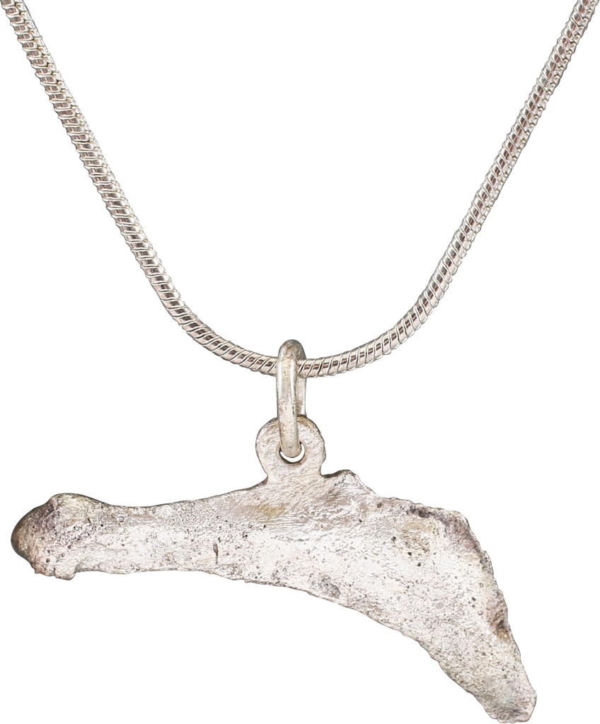 FINE GREEK/UKRAINIAN BRONZE DOLPHIN PENDANT NECKLACE, 5TH-4TH CENTURY BC - The History Gift Store