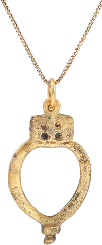 ENGLISH HEART PENDANT NECKLACE C.1100-1400 AD - Fagan Arms
