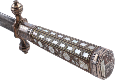 FINE DUTCH SILVER HILT SHORT SWORD C.1785 - Fagan Arms