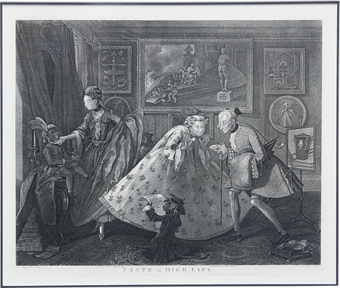 "TASTE IN HIGH LIFE" WILLIAM HOGARTH, C.1742. - The History Gift Store