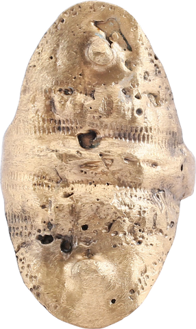 VIKING SHIELD RING, C. 9TH-10TH CENTURY, SIZE 10 ½ - The History Gift Store