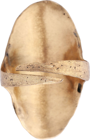 VIKING SHIELD RING, C. 9TH-10TH CENTURY, SIZE 10 ½ - The History Gift Store