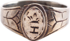 LATE MEDIEVAL MAN'S SILVER FASHION RING, SIZE 11 ¼ - Fagan Arms