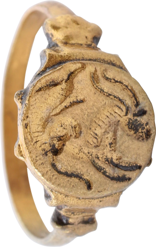 FINE ROMAN FIGURAL RING 2ND-4TH CENTURY AD, SIZE 9 ¼ - Fagan Arms