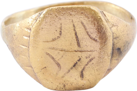 MEDIEVAL EUROPEAN RING, C.750-1100 AD, SIZE 8 ¾ - The History Gift Store