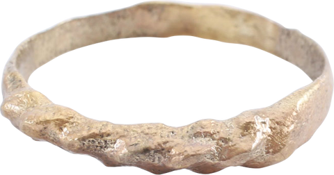 VIKING ROPED OR TWIST WEDDING RING, SIZE 9 ½ - Fagan Arms