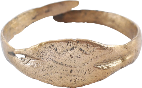 VIKING WARRIOR’S SHIELD RING, 10th-11th CENTURY, SIZE 8 1/2 - The History Gift Store