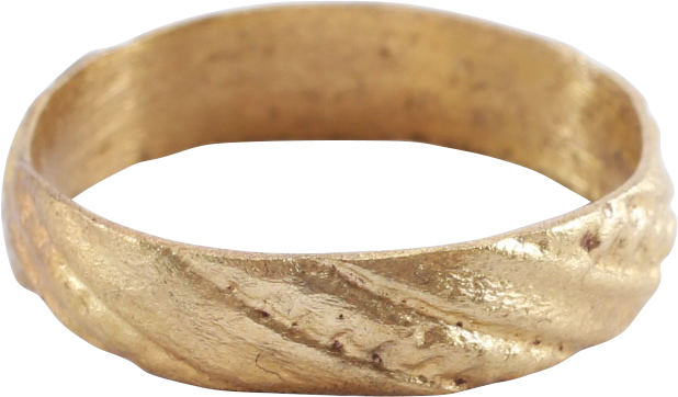 MEDIEVAL EUROPEAN WEDDING RING, 15TH CENTURY, SIZE 5 ½ - The History Gift Store