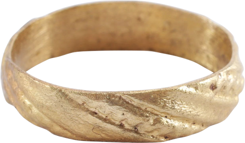 MEDIEVAL EUROPEAN WEDDING RING, 15TH CENTURY, SIZE 5 ½ - The History Gift Store