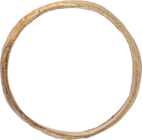 MEDIEVAL EUROPEAN WEDDING RING, 15TH CENTURY, SIZE 5 ½ - The History Gift Store