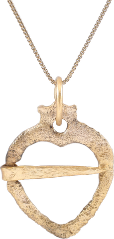 HEART FORM VIKING PROTECTIVE BROOCH 850-1050 AD - Fagan Arms