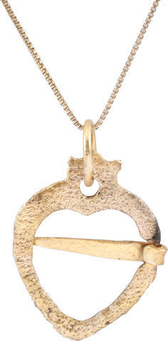 HEART FORM VIKING PROTECTIVE BROOCH 850-1050 AD - Fagan Arms