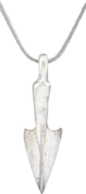 PARTHIAN BRONZE ARROWHEAD PENDANT NECKLACE, 247 BC-224 AD - Fagan Arms
