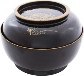 JAPANESE LACQUERED BOWL AND COVER C.1880 - Fagan Arms