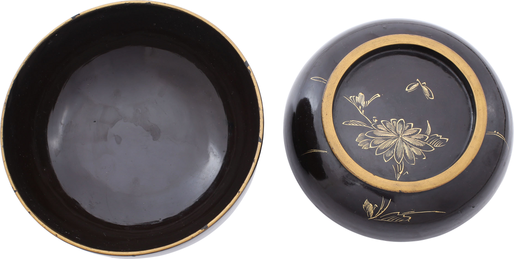 JAPANESE LACQUERED BOWL AND COVER C.1880 - Fagan Arms