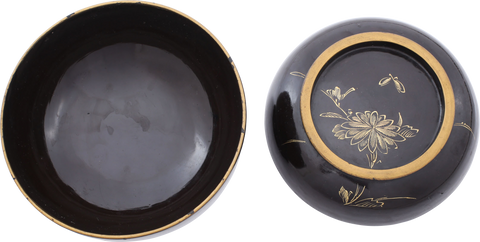 JAPANESE LACQUERED BOWL AND COVER C.1880 - Fagan Arms