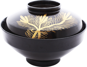 JAPANESE LACQUERED BOWL AND COVER C.1867-1912 - The History Gift Store