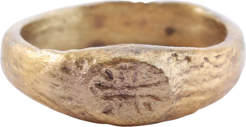 FINE MEDIEVAL EUROPEAN RING, 15th-16th CENTURY, SIZE 4 ¾ - The History Gift Store