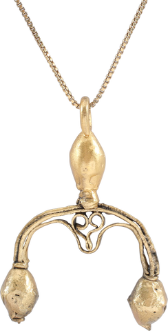 ANCIENT VIKING LUNAR PENDANT NECKLACE, C.900-1000 AD - Fagan Arms