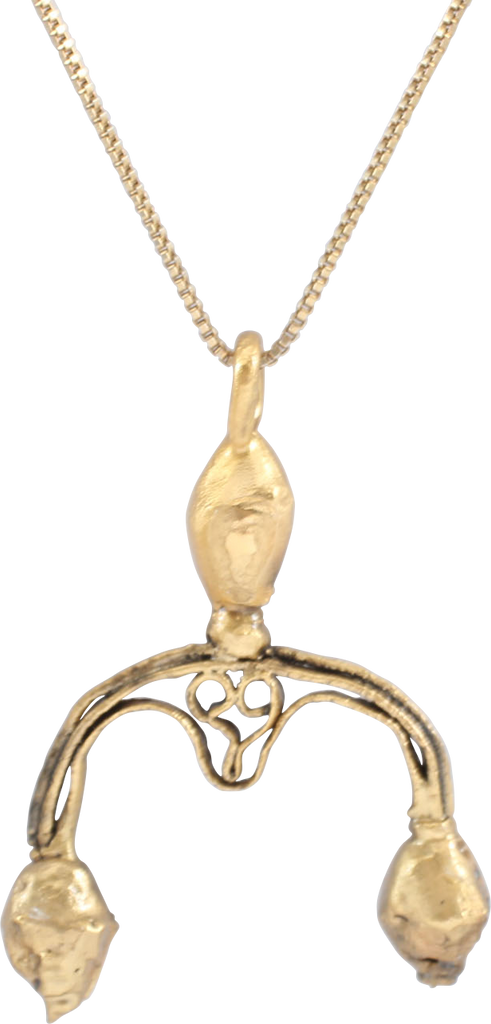 ANCIENT VIKING LUNAR PENDANT NECKLACE, C.900-1000 AD - Fagan Arms