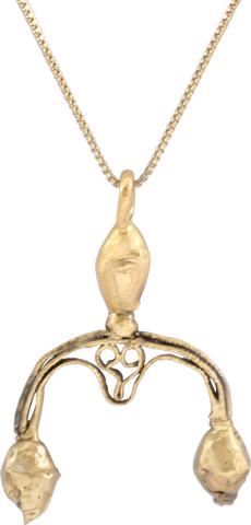 ANCIENT VIKING LUNAR PENDANT NECKLACE, C.900-1000 AD - Fagan Arms