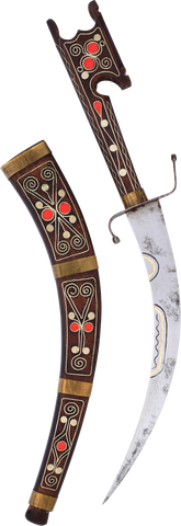FINE MOROCCAN SHORTSWORD NIMCHA 19TH-20TH CENTURY - Fagan Arms