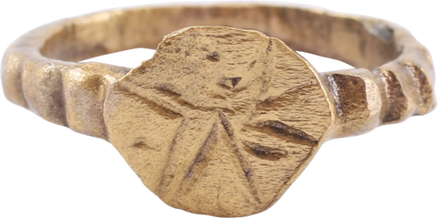 MEDIEVAL EUROPEAN CHRISTIAN RING, SIZE 3 ½ - The History Gift Store