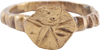 MEDIEVAL EUROPEAN CHRISTIAN RING, SIZE 3 ½ - The History Gift Store
