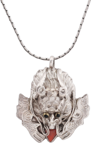 FINE SILVER BUDDHIST AMULET OF VAJRABHAIRAVA - Fagan Arms