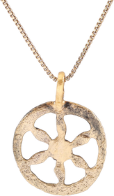 ROMAN WHEEL OF FORTUNE AMULET NECKLACE, 2ND-5TH CENTURY AD - The History Gift Store