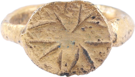 ROMAN/BYZANTINE CHRISTENING OR BAPTISM RING, C. 2ND-6TH CENTURY AD - Fagan Arms