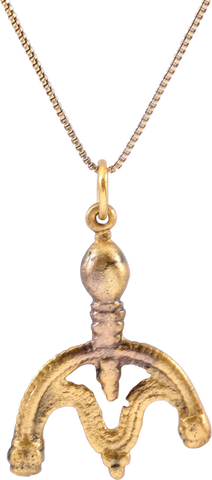 FINE ANCIENT VIKING LUNAR PENDANT NECKLACE 10TH-EARLY 11TH CENTURY - The History Gift Store