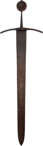 EXCELLENT VINTAGE/ANTIQUE REPRODUCTION OF A KNIGHTLY BROADSWORD C.1300 - Fagan Arms