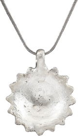 ROMAN/MEDIEVAL WHEEL OF FORTUNE AMULET NECKLACE, 5TH-7TH CENTURY AD - Fagan Arms