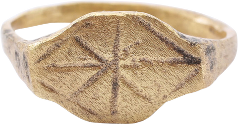 MEDIEVAL CHRISTIAN RING, 5TH-8TH CENTURY AD, SIZE 10 1/2 - The History Gift Store