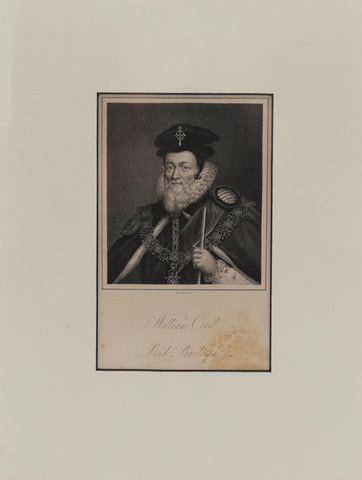 ORIGINAL ENGLISH LITHOGRAPH, ELIZABETHAN - Fagan Arms